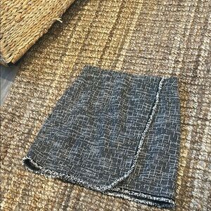 Max Studio Black White Layered‎ Wrap Mini Skirt Size Small